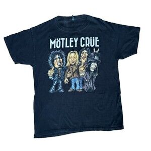 MOTLEY CRUE Hollywood California "#RIP Final Concert Tee 2015 L Shirt